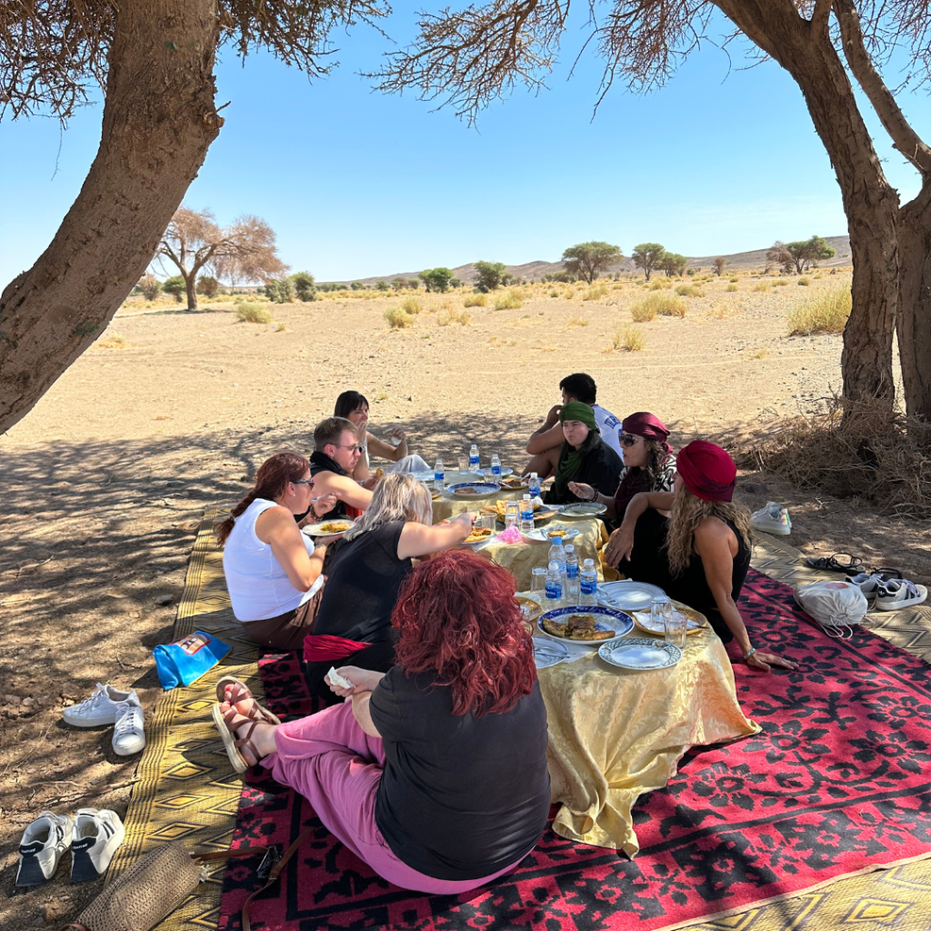comida en pleno desierto