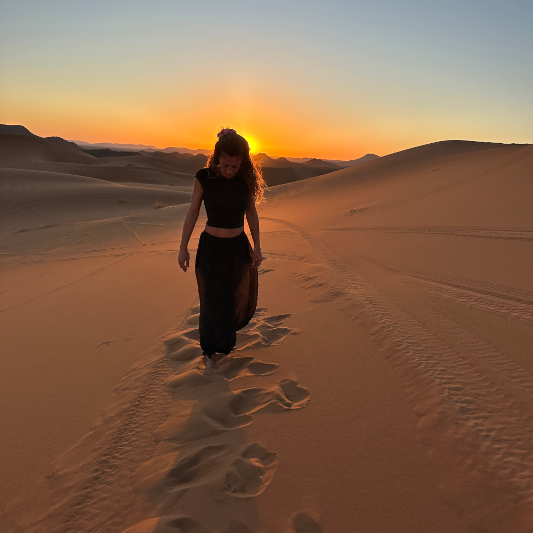 atardecer desierto